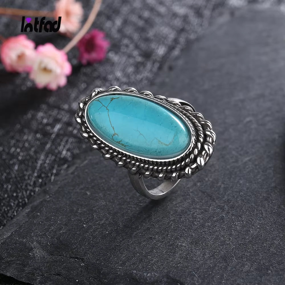 Desert Bloom Turquoise Ring – A Statement of Earthy Elegance