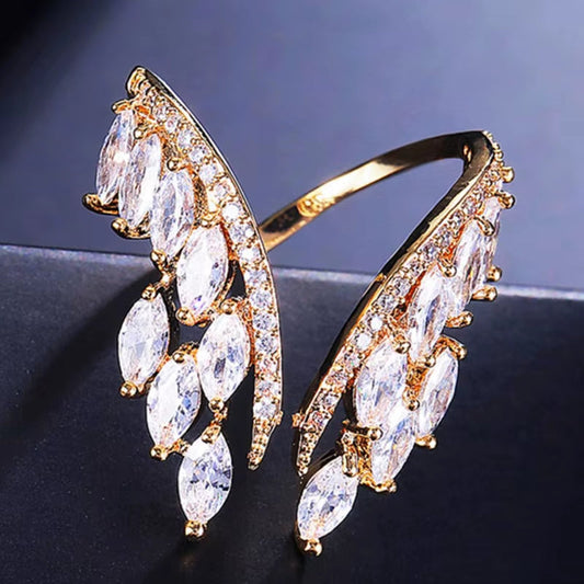 CAOSHI Luxe Sparkle Statement Ring – Dazzle Boldly, Shine Endlessly